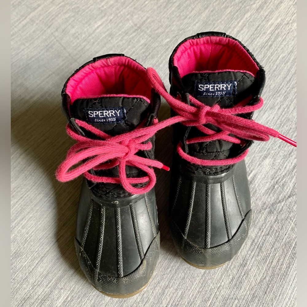 Sperry Toddler 9 Black Snow Boots